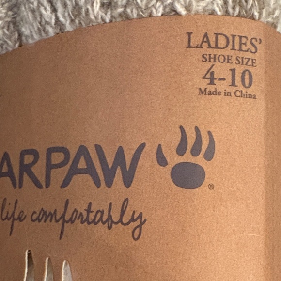 BearPaw Boot Socks Two 6 Packs Ivory and Black - Picture 6 of 11